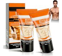 Crema Quema Grasa Abdominal 2 Pack, Gel Adelgazante Abdomen con Cafeína y Capsaicina, Crema Reductora,Hot Cream Potenciador de Entrenamiento para Moldear Cintura Muslos Glúteos y Brazos,2x60g