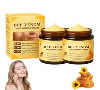 Crema reafirmante antiarrugas de veneno de abeja profesional, suero antienvejecimiento, repara y reduce las imperfecciones, ingredientes naturales (2 unidades)