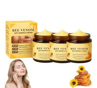 Crema reafirmante antiarrugas de veneno de abeja, suero antienvejecimiento, repara y reduce las imperfecciones, ingredientes naturales (3 unidades)
