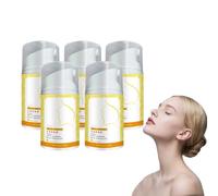 Crema reafirmante con retinol para el cuello - Crema reafirmante para cuello y escote con ácido hialurónico - Ayuda a mejorar la apariencia de las líneas de expresión, hidratante, 50g (5 botellas)