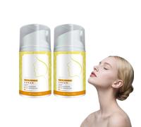 Crema reafirmante con retinol para el cuello - Crema reafirmante para cuello y escote con ácido hialurónico - Ayuda a mejorar la apariencia de las líneas de expresión, hidratante, 50g (2 botellas)