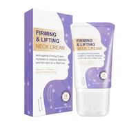 Crema Reafirmante de Cuello, Crema Reafirmante de Cuello con Masaje de Rodillos 2 en 1, Crema Cuello y Escote Reafirmante con Niacinamida y Ácido Hialurónico, Para una piel Suave y Joven