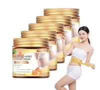 Crema reafirmante de miel de cúrcuma, crema caliente hidratante para el | Tonifica y contornea los muslos, piernas, abdomen, brazos y glúteos, potenciador del sudor, moldea y humecta de forma