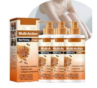 Crema reafirmante de propóleos de abeja, hidratante corporal facial natural para mujeres y hombres, crema nutritiva hidratante con extractos botánicos de jalea real, cuidado diario suave de la piel (3