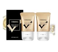 Crema reafirmante para el cuello con rodillo, relleno de arrugas y tratamiento de borrado de crepé, crema antienvejecimiento con colágeno y retinol para reafirmar, hidratación profunda (2 unidades)