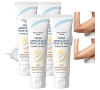 Crema reafirmante para los brazos, crema corporal alisadora (4 unidades) | Crema reafirmante corporal reafirmante para brazos, muslos, piernas y cuello, hidratación y textura suave