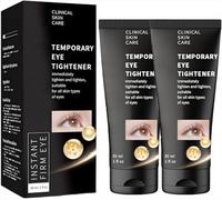 Crema reafirmante para ojos, tratamiento de estiramiento temporal para bolsas e hinchazón debajo de los ojos, fórmula hidratante para mejorar la apariencia de la piel (2Piezas)
