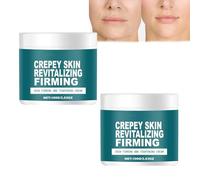 Crema reafirmante revitalizante para piel creposa, crema reparadora para piel cremosa, hidratante y reafirmante para piel flácida, delgada y envejecida, loción corporal antiedad (2 unidades)