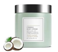 Crema reafirmante y reafirmante color champán para rostro y cuerpo que combate las arrugas en brazos y piernas e hidrata la piel seca.