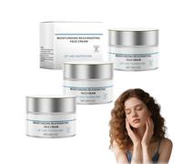 Crema reafirmante y reafirmante que desafía la edad - Crema hidratante facial para mujeres con Colágeno - Hidratación profunda para la piel madura con Suero para arrugas profundas, 50g (3 Cajas)