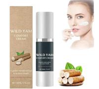 Crema reconfortante de ñame silvestre, crema de ñame silvestre, crema orgánica de ñame silvestre, crema equilibrante natural de ñame silvestre, crema hidratante para la piel con raíz (1 piezas)