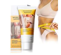Crema Reductora Abdomen Mujer 60g, Crema Anticelulítica Reductora Extreme con Ingredientes Naturales, Reafirmante Corporal para Abdomen, Muslos, Glúteos, Hombre y Mujer(Blanco)