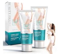 Crema Reductora Anticelulítica, Tensa y Remodela el Contorno Corporal, Reduce Celulitis, Reafirmante Corporal para Abdomen, Muslos, Glúteos, 2 pieza