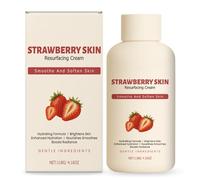 Crema Rejuvenecedora de Piel de Fresa, Crema Hidratante Corporal, para Reducir la Textura Irregular, Efecto Piel Sedosa y Suave (1pcs)