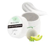 Crema Removedora De Pestañas 10g para Extensión, Suave Y De Acción Rápida,Seguro Para Ojos Sensibles,Limpiador Profesional De Extensiones De Pestañas(Gris - Sabor Melón)