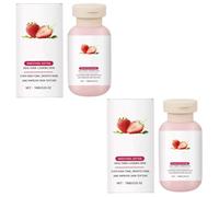 Crema Renovadora de Fresa: Una crema hidratante exfoliante y calmante multifuncional, apta para piel sensible, de rápida absorción y no pegajosa.