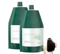 Crema reparadora capilar hidratante con queratina y polipéptidos, tratamiento capilar con queratina, tratamiento para brillo y suavidad duraderos para todo tipo de cabello (2Piezas)