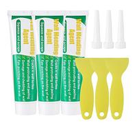 Crema Reparadora de Pared con Raspador y Boquilla, Crema de Reparación de Paredes, Masilla pared Rápido, Masilla Tapar Agujeros Reparación de Agujeros para Grieta, Agujeros, Peladura - 100 g * 3