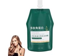 Crema reparadora hidratante y suavizante con queratina polipeptídica, acondicionador con queratina polipeptídica, mascarilla capilar nutritiva profunda, tratamiento para cabello brillante y suave, ide