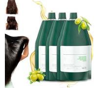 Crema Reparadora Hidratante Y Suavizante Para El Cabello Dañado Con Polipéptidos De Queratina, Mascarilla Capilar De Acondicionamiento Profundo, Para Un Brillo Y Suavidad Duraderos (3pcs)