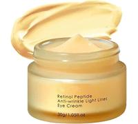 Crema Reparadora para el Contorno de Ojos con Retinol y Polipéptidos, Crema Antienvejecimiento para Ojos Hinchados, Reduce Ojeras y Bolsas, Atenúa Arrugas, Textura sedosa y delicada, Refresca la zona