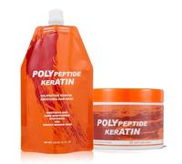 Crema Restauradora de Cabello Quemado con Poli-Keratina, Acondicionador Hidratante sin Enjuague, Mascarilla Capilar Suavizante con Polipéptidos de Keratina, Reduce el Frizz