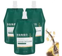 Crema restauradora del cabello quemado con queratina polipéptido, mascarilla para el cabello acondicionadora profunda, acondicionador, mascarilla hidratante para el cabello con proteínas (3pcs)