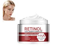 Crema Retinol para el Rostro, Hidratante Facial con Retinol, Crema Antiarrugas Reafirmante e Hidratante para Rostro, Reduce Arrugas Profundas y Manchas 1PC