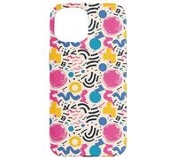 Crema Retro 80s 90s Brush Form Energy Pattern Carcasa para iPhone 15