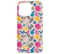 Crema Retro 80s 90s Brush Form Energy Pattern Carcasa para iPhone 15 Pro MAX