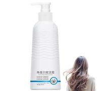 Crema revitalizante de queratina, acondicionador sin aclarado alisador del cabello con enriquecimiento de queratina, 300ML, para cabello seco dañado encrespado cuidado hidratante (1pcs)