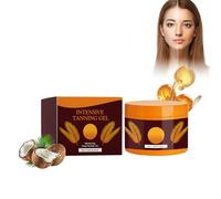 Crema solar aceleradora de bronceado, 150 g, gel bronceador intenso, eficaz en solarium y al aire libre, crema bronceadora para bronceado rápido, gel bronceador de zanahorias, gel de bronceado