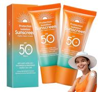 Crema solar facial, loción protector solar leche solar de alta protección solar, crema solar hidratante protector solar leche FPS 50 (2 x 50 ml)