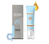 Crema solar hidratante suave SPF 50+ Equilibra la piel y cuidado diurno ligero calmante UV para pieles sensibles, crema de protección solar no grasa para cara y cuerpo para uso diario