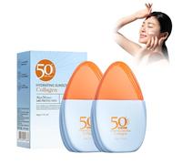 Crema Solar SPF 50, 2 Pack, Sunscreen, Protección Ultravioleta con Hidratación, Textura Seca No Pegajosa para Cara y Cuerpo, Resistente al Agua y Sudor, Apto para Uso Diario y Pieles Delicadas