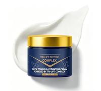 Crema Tri-Lift Péptidos Antienvejecimiento para Arrugas y Elasticidad | Hidratante Facial y Cuello Reafirmante Suave para Todo Tipo de Piel