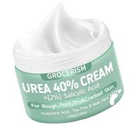 Crema Urea 40% más un 2% de ácido Salicílico 150g || Crema Para Pies y Crema de Manos con ácido Hialurónico, árbol de té y Aloe Vera para Humectar, Eliminar Callos y Suavi