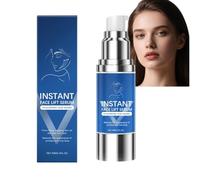 Crema y suero instantáneo con ácido hialurónico, reafirmante e hidratante, fórmula antienvejecimiento para rostro y cuello, reduce arrugas y líneas finas, ligera y no grasa (1 unidad)