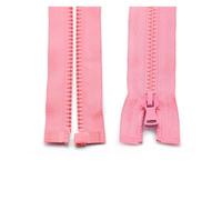 Cremallera 3 uds 5# 30/40/55/60/70/80/90 cm cremallera de resina cremalleras plástico con bloqueo automático extremo abierto for coser ropa para Coser(Watermelon red,60cm)