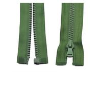 Cremallera 3 uds 5# 30/40/55/60/70/80/90 cm cremallera de resina cremalleras plástico con bloqueo automático extremo abierto for coser ropa para Coser(Green,40cm)