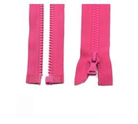 Cremallera 3 uds 5# 30/40/55/60/70/80/90 cm cremallera de resina cremalleras plástico con bloqueo automático extremo abierto for coser ropa para Coser(Rose,60cm)