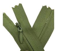 Cremallera a medida, 20 cremalleras en espiral de nailon invisibles multicolores 3 20-65 cm(Army Green number327,WHOLE LENGTH 60CM-20PCS)