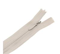 Cremallera a medida, 20 cremalleras en espiral de nailon invisibles multicolores 3 20-65 cm(Beige number307,WHOLE LENGTH 60CM-20PCS)