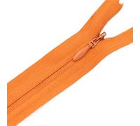 Cremallera a medida, 20 cremalleras en espiral de nailon invisibles multicolores 3 20-65 cm(Orange number157,WHOLE LENGTH 65CM-20PCS)
