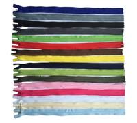 Cremallera a medida, 20 cremalleras en espiral de nailon invisibles multicolores 3 20-65 cm(Randomly mix colors,WHOLE LENGTH 45CM-20PCS)