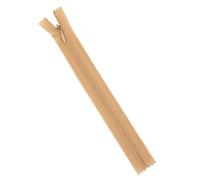 Cremallera a medida, 5 uds 3# Nylon seda cremallera Invisible vestido tiro almohada tirar cadena Multicolor 18-60cm(Khaki-5pcs,40CM-3#)