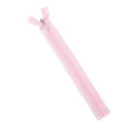 Cremallera a medida, 5 uds 3# Nylon seda cremallera Invisible vestido tiro almohada tirar cadena Multicolor 18-60cm(Pink-5pcs,25CM-3#)