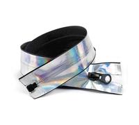 Cremallera a medida, Cremallera Invisible 5# Nylon Reflectante Decorativo Láser Negro 2/5 Piezas 40-100cm(Laser,5PCS-50CM)