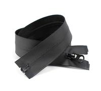 Cremallera a medida, Cremallera Invisible 5# Nylon Reflectante Decorativo Láser Negro 2/5 Piezas 40-100cm(Black,2PCS-60CM)