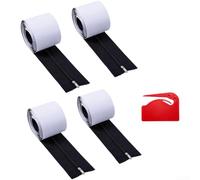 Cremallera a prueba de polvo con cortador de láminas de plástico integrado de 7 pies x 3 pulgadas, barrera de polvo resistente para una instalación segura en invernadero, tienda de campaña y